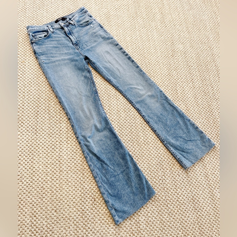 Hudson Jeans Ankle Flare Denim Barbara – Women’s Size 28 with stretch raw hem